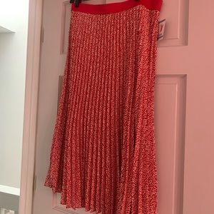 Euc Vince Camuto pink and ivory midi/maxi skirt size large